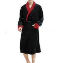 Men's Large Size Bathrobe Long Sleeve Nightgown