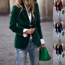 Velvet Lapel Casual Suit Business Fashion Slim Single-breasted