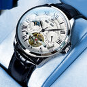 Automatic Mechanical Watch Business Simplicity Double Calendar Men's