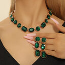 Luxurious Style Antique Gorgeous Shiny Crystal Colored Gems