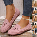 Women's Round Head Loafers Fashion Non-slip Soft Comfortable