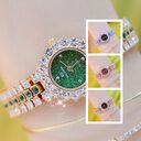 Multicolor Temperament Women's Fashion Quartz Watch Luxury Stainless