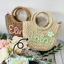 DIY Letter Name Seaside Vacation Style Grass Woven