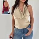 Women's Halter Backless Tank Vest Fashion Solid Color