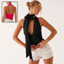 Deep V-neck Halter Tops Summer Fashion Y2K Sleeveless