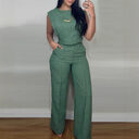 Summer Sleeveless Suit Fashion Round Neck Vest Top