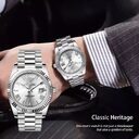 Fashion Men's Watch Steel Band Large Dial Quartz