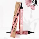 Double-headed 3D Micro-carved Liquid Four-fork Eyebrow Pencil Eyeliner