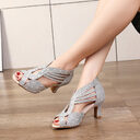 Diamond-encrusted Senior Dance Shoe Women