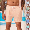 Men's 3D Striped Print Shorts Summer Casual Lightweight