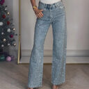 Women's High-end High Waist Straight Personalized Hot Girl