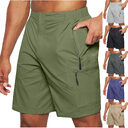 Men'S Casual Elastic Waist Strap Summer Shorts Fit