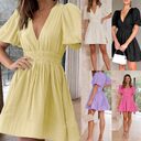 European And American Elegant Dress Sweet Waist Trimming