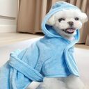 Pet Bath Towel Dog Wearable Bathrobe Soft
