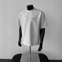 Shoulder Short Sleeve Men Clothing Summer Pu Handsome