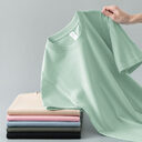Summer Solid Color Coat Round Neck Bottoming Shirt
