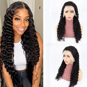 Simple Solid Color Half Lace Hair Cover Human