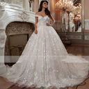 Off-shoulder French-style Bride Trailing Mori Style Simple Small
