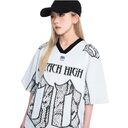 Snake Scale Design Mesh Jersey Short Sleeve T-shirt