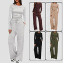 2 Pieces Women's Suit Autumn Winte Long Sleeve