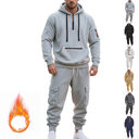 Men's Loose Sports And Leisure Suit Sweater Fleece-lined