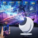 Smart Projector Android 11 Electric Focus Bluetooth 5G