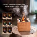 Flame Effect Aromatherapy Humidifier Aroma Diffuser Desktop Usb