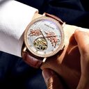 Diamond-embedded Commemorative Watch Waterproof Famous Mechanical