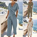 Women's Two Pieces Set Fashion Solid Color Irregular
