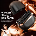Mini Hair Straightening Comb Wireless Charging Portable Multifunctional