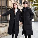 Mid-length Couple Men's And Women's Winter Down Hooded