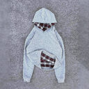 Hip Hop Double-sided Retro Plaid Casual Sweater