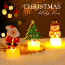 LED Electronic Candle Lights Christmas Trees Santa Claus