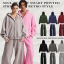 Men's Washed Sports And Leisure Hooded Zipper Jacket