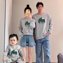 Family Friendly Autumn Sweatshirts Baby Onesies For Three