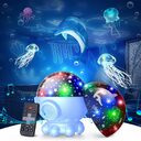 Octopus Starry Sky Light RGB Creative Remote Jellyfish