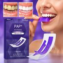 Whitening Teeth Strips Purple Dry-application