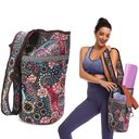 Single Shoulder Yoga Bag Sports Fitness Cashew Flower