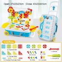 132/308Pcs Kids Electric Drill Toys DIY Educational Puzzle