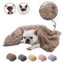 Plush pet mat double blanket