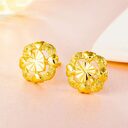 24K Gold Plated Earrings Euro Jewelry New Popular