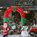 Giant Arch Santa Claus Snowman Inflatable Garden Yard