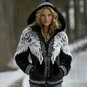 3D Digital Print Fashionable Retro New Zip-Up Hoodie