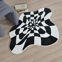 Retro Ins Style Black And White Checkered Anti
