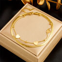 Fashionable Heart-Shaped White Shell Life Tree Butterfly Womens