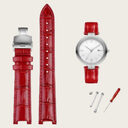 Comfortable Flat Interface Slub Pattern Watch Accessories Leather