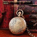 All-Copper Fully Automatic Mechanical Pocket Watch