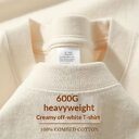 Heavyweight Bamboo-Striped Cotton T-Shirt Men's Xinjiang Long-Staple