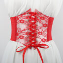 Transparent Lace Elastic Waist Belt For Women Ultra-wide