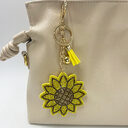 Creative Diamond-studded Sunflower Keychain Bag Charm